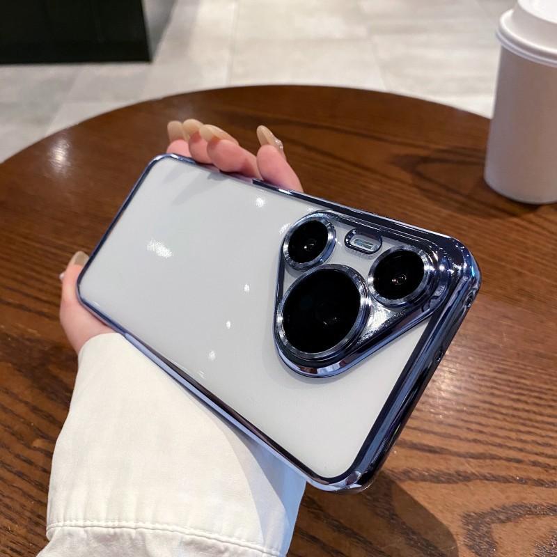 Anwendbar auf Huawei Pura80pro Handyhülle, fortschrittliche Sensor-Galvanik transparente p70 All-Inclusive-Linse Sturzschutz weiche Hülle