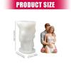 Silicone Rose Couple Shaped Mold for Creating 3D Candle Epoxy Resin Handmade Wedding Decoration Mould Handmade Candle Tool
