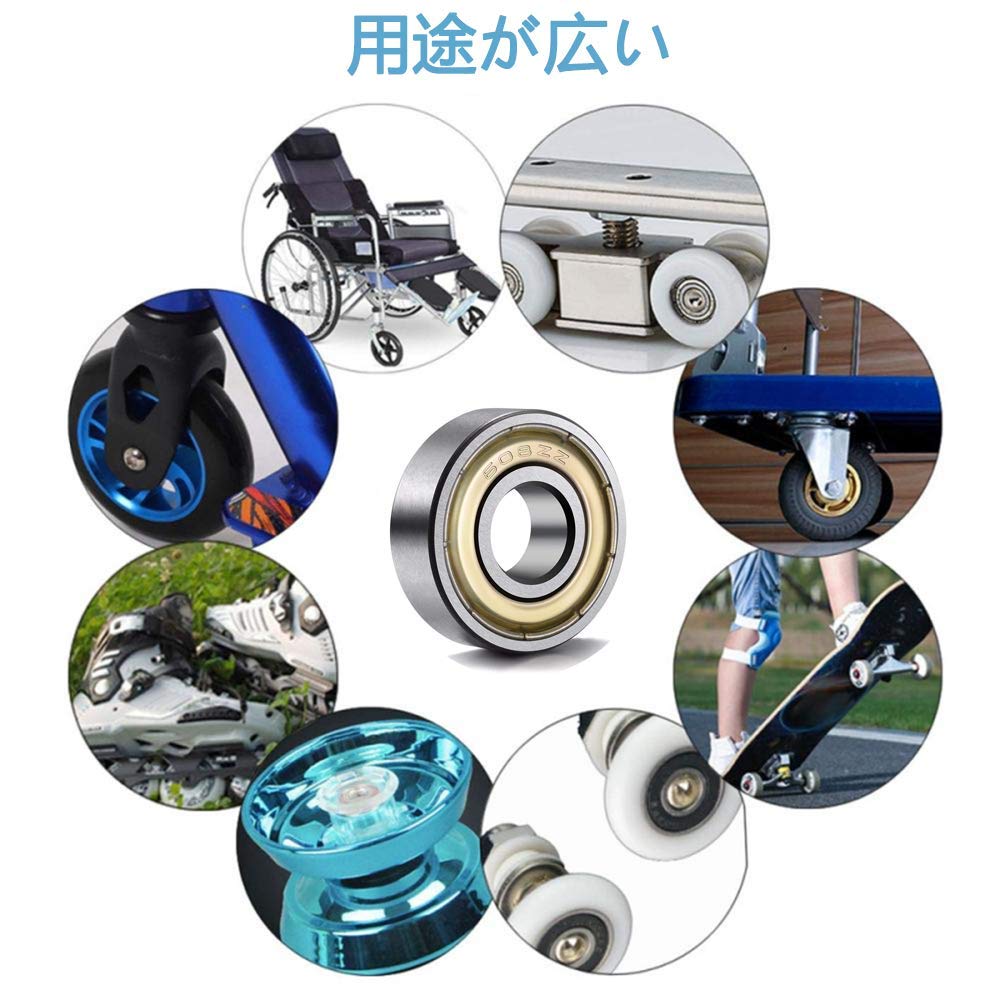 608ZZ Miniature Bearings Ball Bearings Inner Diameter 0.3 x Outer Diameter 0.9 x Width