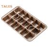Brownie Pan with Removable Dividers Rectangle Food Grade Stainless Steel Chocolate Cake Muffin Baking Tray Sheet Cutter Bakeware