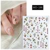 Chinese Style Nail Sticker Nail Decals Embossed Self Adhsive Sticker Chinese Bamboo for Women Girls DIY Nails Manicure