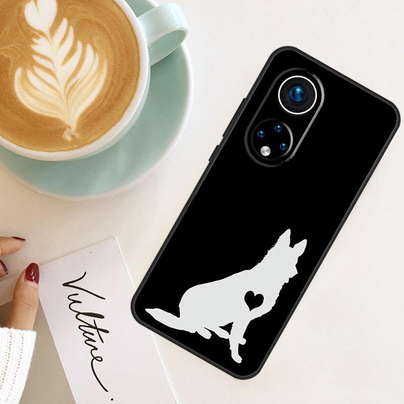 Cartoon German Shepherd Dog For Honor Magic 7 Lite 6 8 Pro Case For Honor 400 200 50 70 90 X8c X8b X9a X9b X9c X9d Win RT