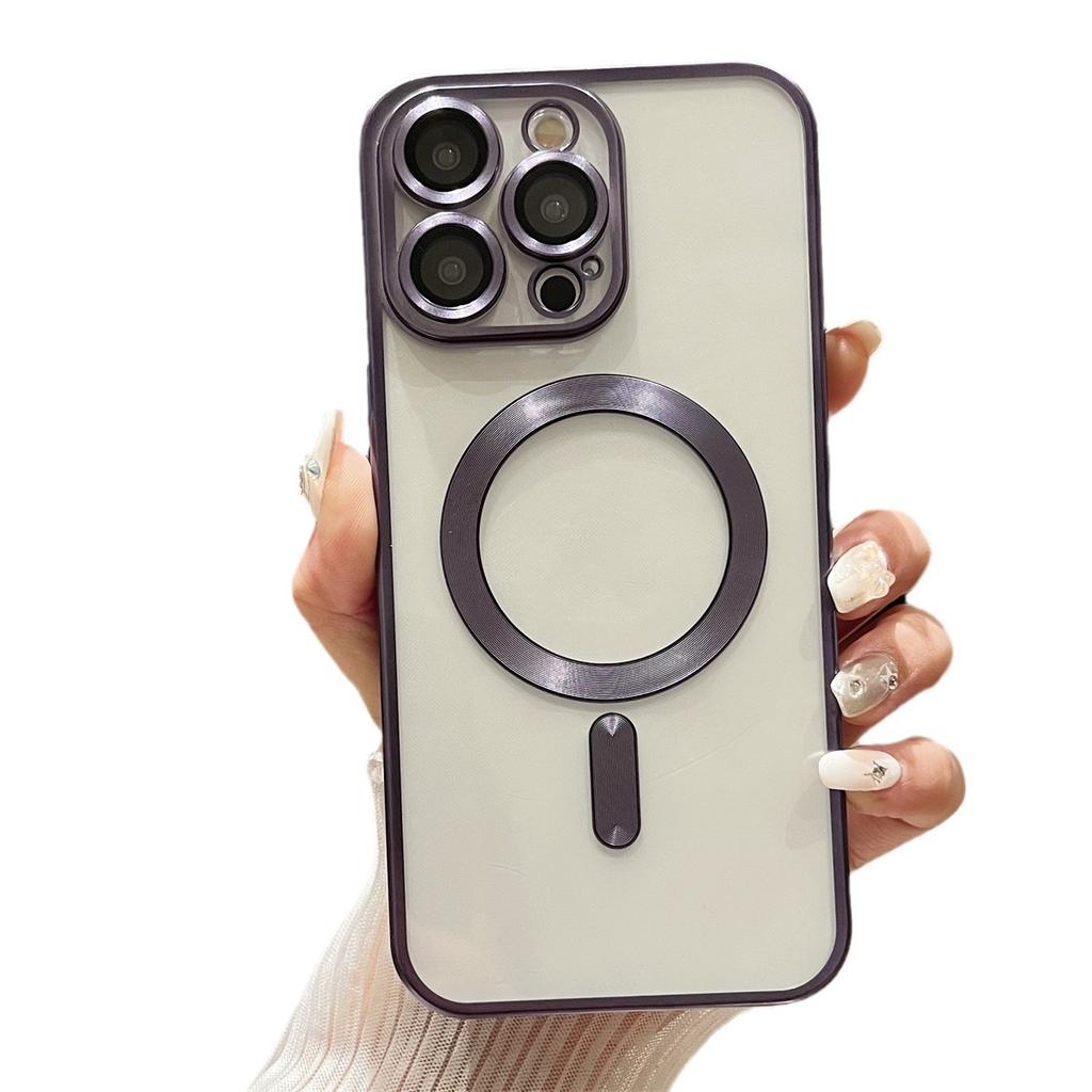 Suitable for IPhone16Pro Phone Cases. Apple 15 Metallic Paint Matte Original Color 13/14 Electroplated Anti-drop Shell