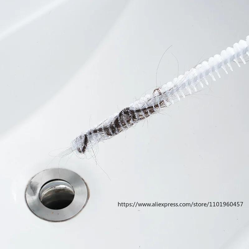 Flexible Pipe Unclogger Sewer Hair Cleaner Facial Wash Basin Cleaner Brush Water Pipe Cleaner Tool