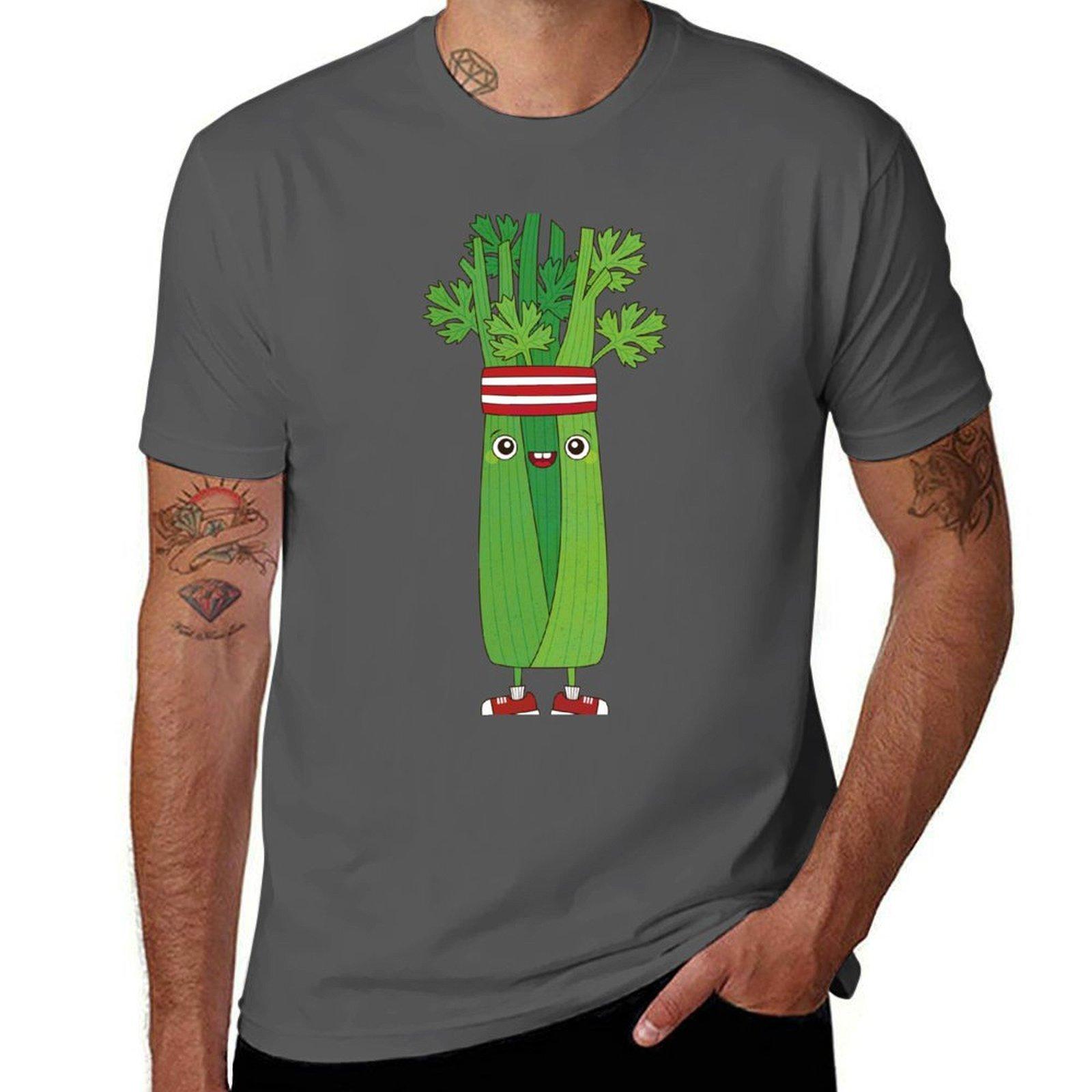 

Celery is 100% not Pizza T-Shirt cotton t shirts high quality funny t shirts dark humor T-Shirt 4XL