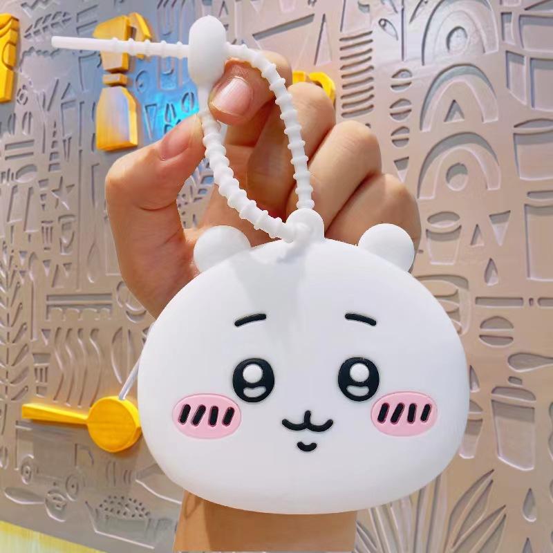 Cartoon Change Bag Keychain Cute Silicone Change Bag Mini Bag Children's Wallet Doll Machine Toy Gift
