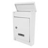 Mailbox Locked Locking Wall Mounted Metal Boxes for House outside Lockable Outdoor Grey Garden Mailboxes