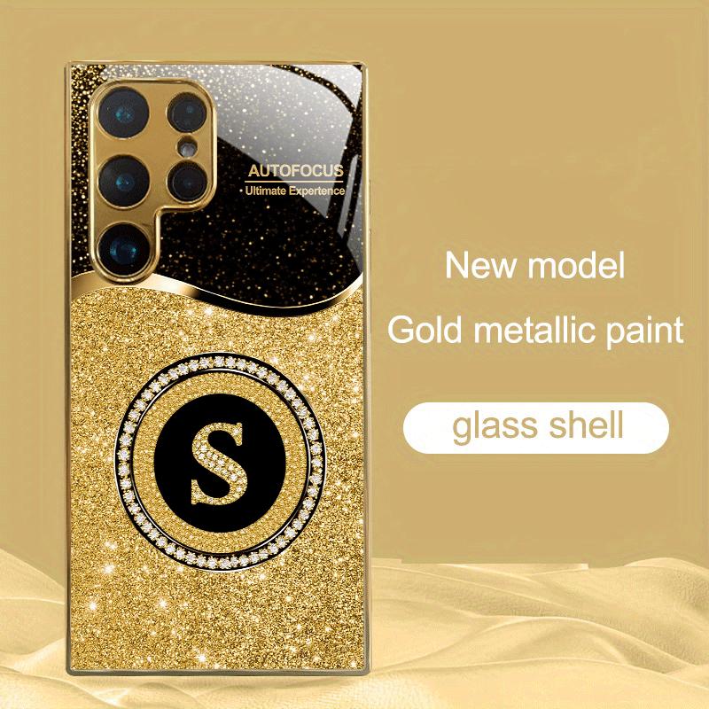 Fashion Atmosphere Simplicity High-end Electroplating Glass PhoneCase for Samsung Galaxy S26 S25 S24 S23 S22 S21 FE,Ultra,Plus