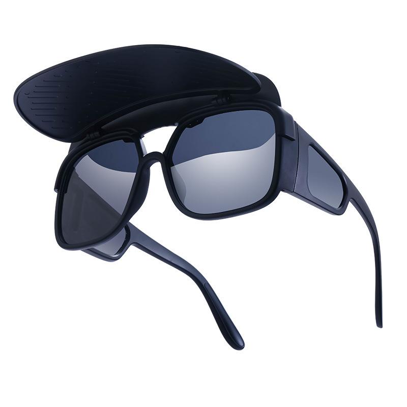 Polarized Sunglasses Multifunctional Anti Sunburn Sun Glasses with Sun Visor Men Women Outdoor Camping Fishing Shades Eyewear
