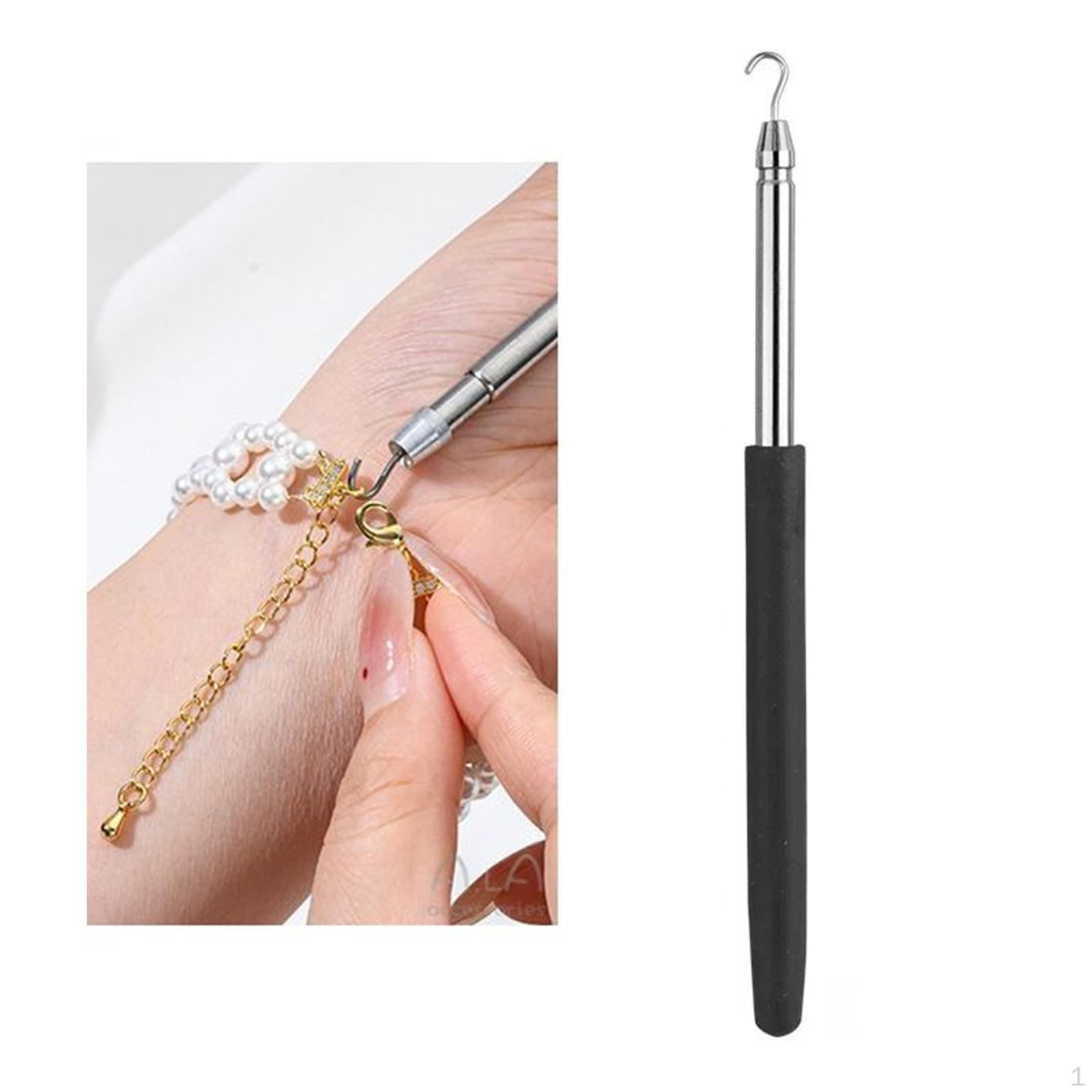 

Инструмент для браслета, помощник, прочный, портативный, надевайте украшения самостоятельно чёрный