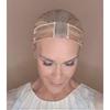 Velvet Lace Wig Grip Band with Silicone NonSlip Strips, Adjustable Headband for Lace Front Wigs, Beige