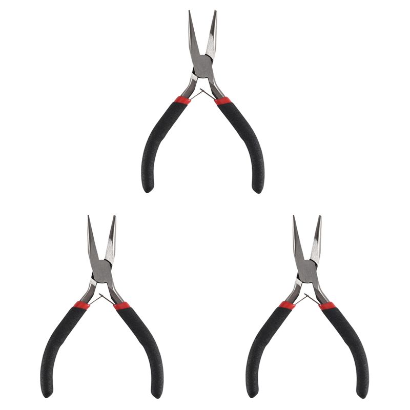 VOFUN-3X Handy Pliers DIY Tool Needle Nose No Tooth