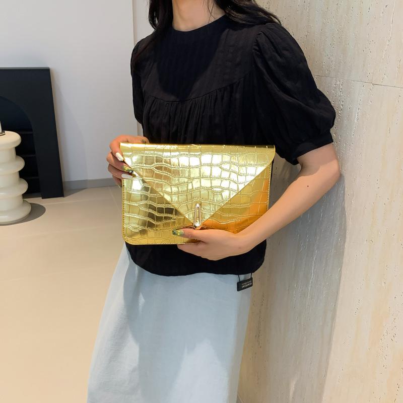 Fashionable New Style Summer Casual Personality Stylish Beautiful Fashionable Simple Hand-held Envelope Female Square Bag