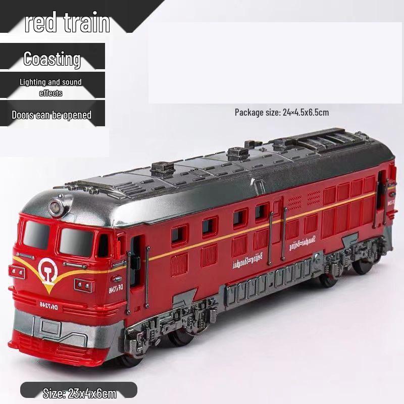 

Игрушечный зеленый поезд Fuxing Hao с инерцией, звуком и светом - Идеальный подарок для мальчиков