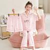 Girls Pajama Set Short Sleeve Cloud Cotton 3-Piece Sleepwear Kids 8 Years Cartoon Princess Style