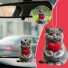Acrylic Car Pendant Blue Cat Heart Perfect Flat 2D Pendant Animal Cat Cute Decorations Interiors W3Y3