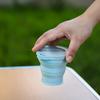 180ML Portable Outdoors Silicone Folding Cup with Hanging Hole Creative Water Cup Travel Portable Washing Cup Fashion Travel