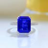 Hui Zhi Yi 2023: Vintage 925 Silver Ring with Green Zircon and High Carbon Diamond