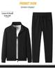 2025 Herren Freizeit Baumwoll Trainingsanzug Set: Reißverschluss-Strickjacke & Sportbekleidung Zweiteiler