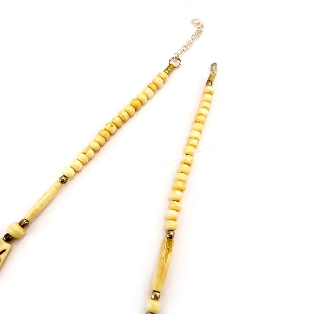 Les Trésors De Lily [C5028] - Designer Necklace 'Kilimanjaro' Beige