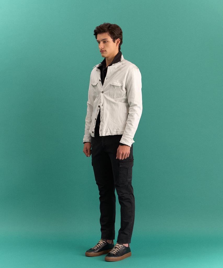 PANICALE Black Garment-Dyed Cotton Cargo Pants