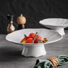 Ceramic Plate High Footed Dessert Plate Snack Plates Salad Plates Pasta Dish Serving Plate Molecular Cuisine Kitchen Tableware