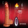 8.6-Inch Heated Vibrating Realistic Dildos – Dual Silicone Vaginal & Anal G-Spot Massagers with Suction Cup, Hands-Free Sex Toys for Women & Couples