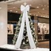Christmas Plush Bow Decoration For Christmas Trees 15.74*78.74 Inches Outdoor Decorations Large Christmas Tree Top Bow