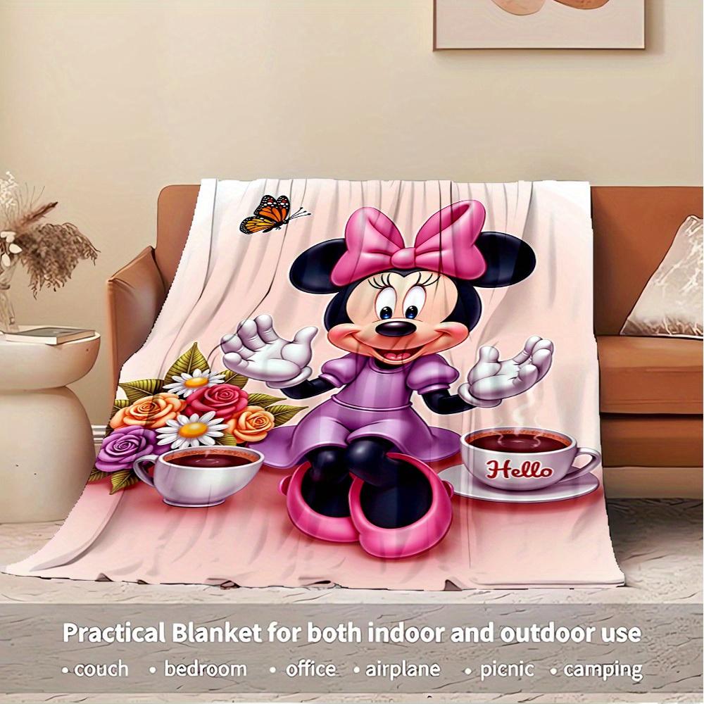 1pc Flannel Minnie Mouse Bedding Throw Blanket Sofa Coverlet Gift Home Decoration