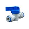 1/4" 3/8" OD Tube Tap Shut Off Ball Valve POM Quick Fitting Connector Tee Elbow Reducer Aquarium RO Water Filter Reverse Osmosis