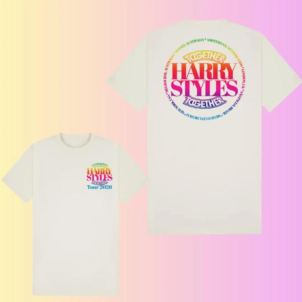 Harry Styles Together Tour 2026 Print Tshirt Music Cotton Clothes Men Street Casual Fashion Hiphop Unisex Couple T Shirt