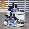 Autumn Middle and Older Children's New Rotating Velvet Boys' Shoes Buckle Children's Mesh Sports Shoes Basketball Shoes Cotton 2025