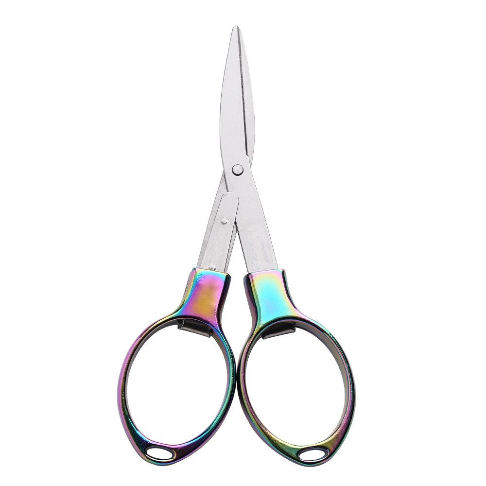 

Fishing Line Scissor Portable Folding Safety Scissors Comfortable Zinc Alloy Grip Sharp Stainless Steel Safety Blade разноцветный