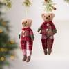 Cute Bear Doll Ornaments Plush Christmas Gift Doll Decorations  Xmas Party