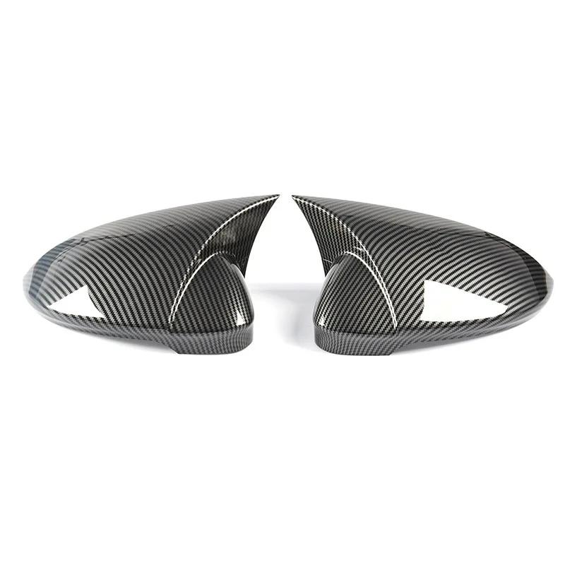 Car Rearview Side Mirror Cover Fit For Volkswagen ID.3 ID3 Mk8 2020-2024 Wing Cap Rear View Case Trim Carbon Fiber