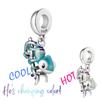 New 925 Silver Chameleon Turtle Tiger Duck Magpie Charms Beads Fit Original Pendant Bracelet DIY Fashion Jewelry