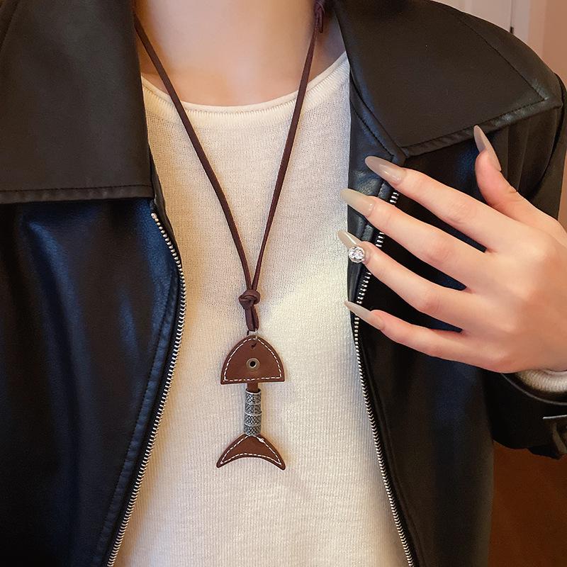 Bohemian Coffee Vintage Tassel Necklace, Ethnic Butterfly Pendant, 2025 Sweater Chain.