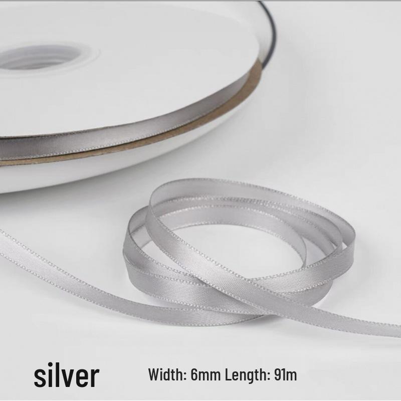 „0,6–1 cm großes Polyesterband für selbstgemachte Schleifen, Blumensträuße und Geschenkboxen“