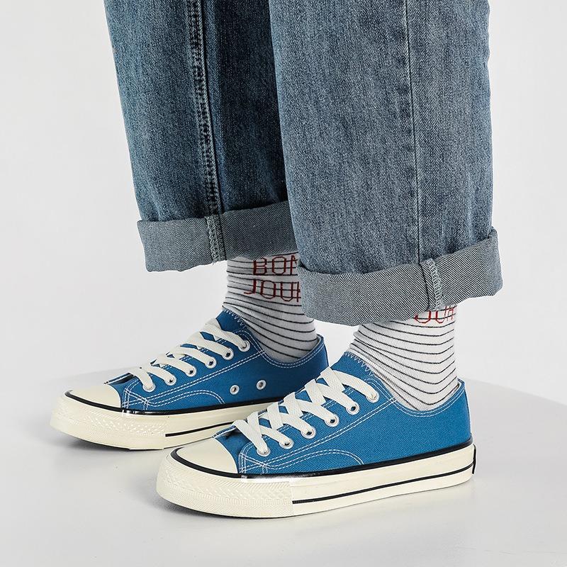 Spring Harajuku Versatile Student Classic Retro Board Shoes Korean Version Low-top Women's Canvas Shoes Male Couple