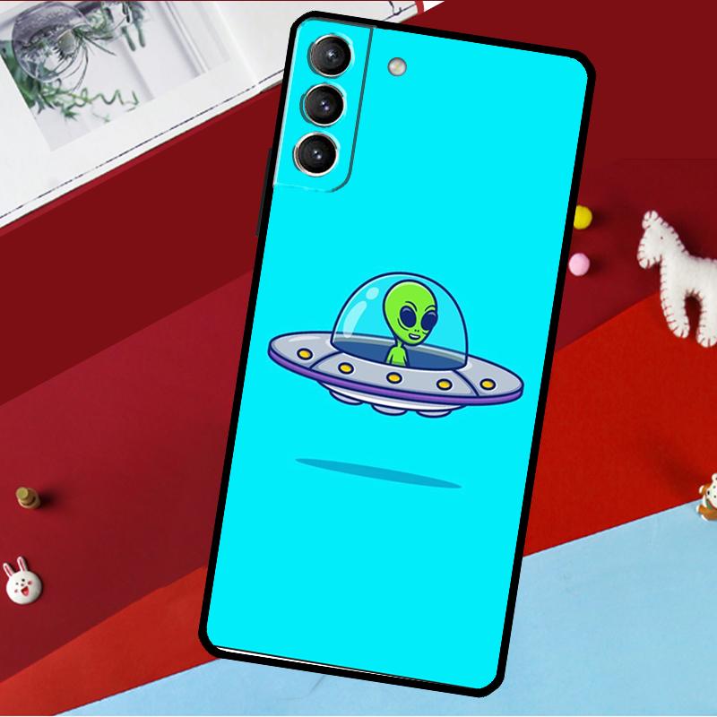 Aesthetic Alien Case For Samsung Galaxy S20 FE S21 FE S22 S23 Ultra Note 20 S9 S10 Note 10 Plus Back Cover