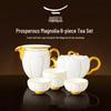 Auratic Shengshi Yulan Chinese Ceramic 8-Piece Tea Set