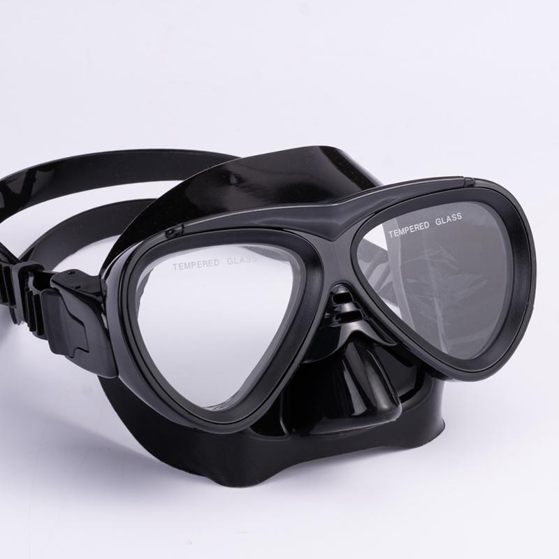 High Quality Professional Swimming Goggles Large Frame Translucent Diving Mask Hot Sale Water Sports Equipment чёрный