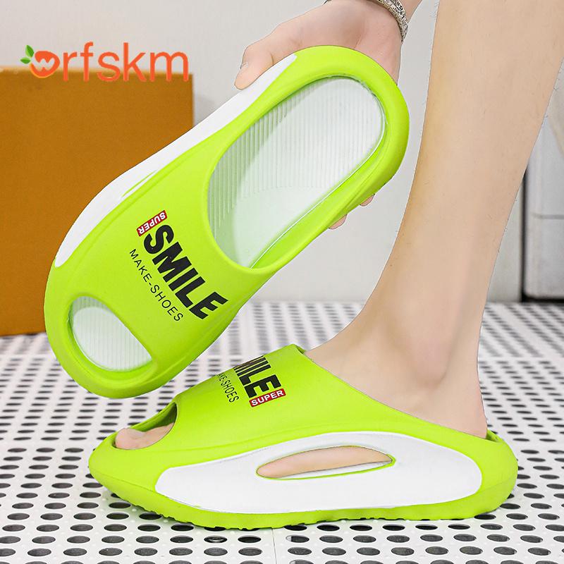

Men s slippers massage sandals man summer beach shoes Thick Bottom Unisex Soft Slipper sneakers EVA Non-slip women home slipper 36-37 зелёный