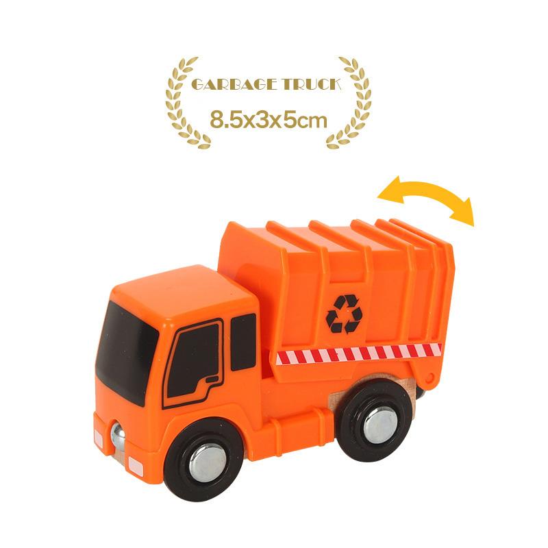 1PC Wooden Magnetic Train Car Locomotive Toy Wood Railway Car Truck Accessories Fit Biro Wooden Tracks Toys for Children Gifts