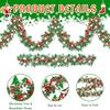6.5ft Christmas Snowflake Tinsel Garland Faux Greenery Metallic Twist Garland for Indoor Outdoor Porch Window Fireplace Wall Holiday Decor