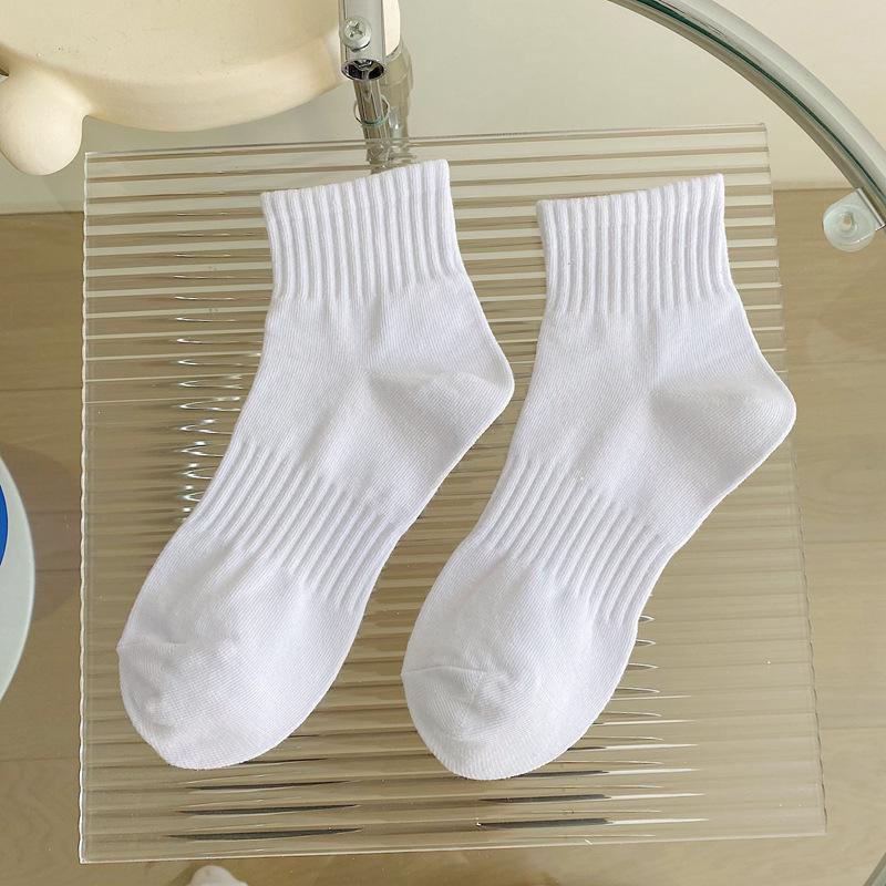 Unisex Spring/Summer Low-Cut Deodorant Socks - Lightweight, Trendy, Solid Color Cotton for Women & Men