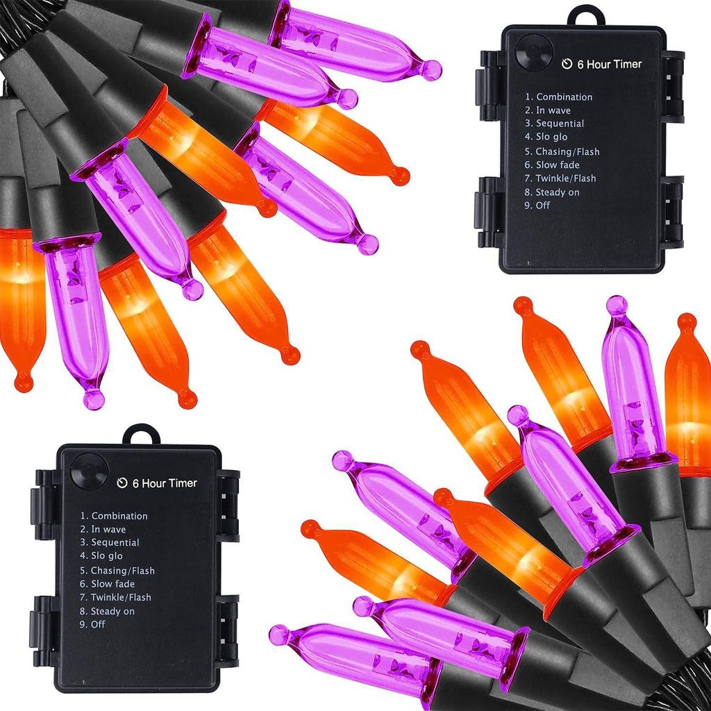 Outdoor Waterproof LED Bubble String Lights - Holiday Decorative Mini Christmas Tree Lights