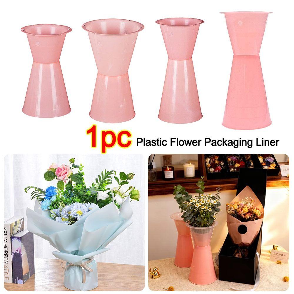 Neue Plastikblumenverpackungseinlage DIY Blumenaccessoires Umhüllung Blumenbasis Schnelle Blumenstraußbasis Muttertag