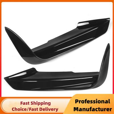 1 Pair Car Front Bumper Lip Splitter Canards Spoiler For BMW F30 F31 M Sport 2012-2019 Fog Lamp Eyebrow Frame Cover Grille