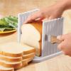 Portable Toast Bread Slicer Stand Plastic Multifunctional Sandwich Cutter Mold Foldable Loaf Cutter Rack for Homemade Bread
